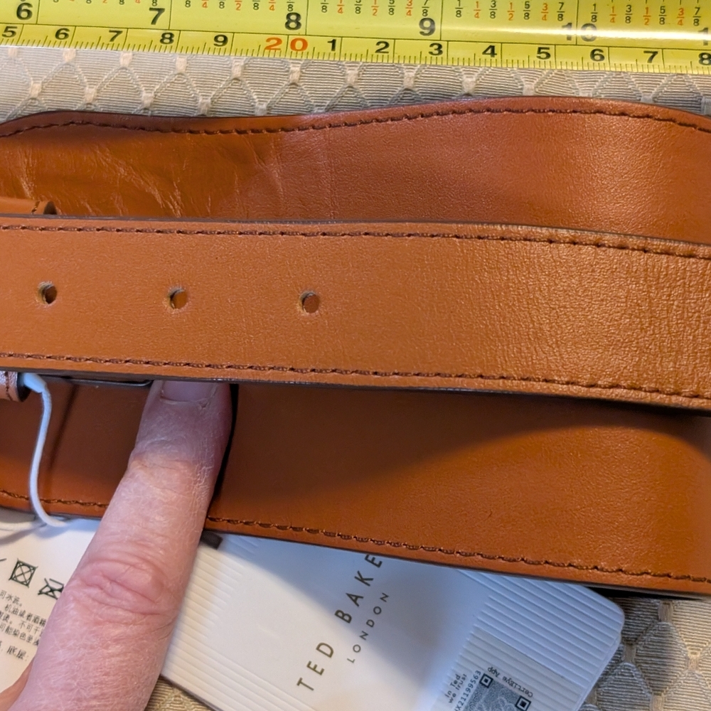NWT Ted Baker Wide Waist Shaped Belt,XS,S - Picture 7 of 9